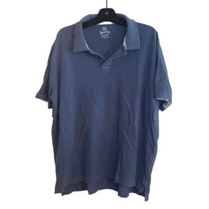 10/$10 Vintage Roebuck & Co polo shirt XXL 2XL blue -bm